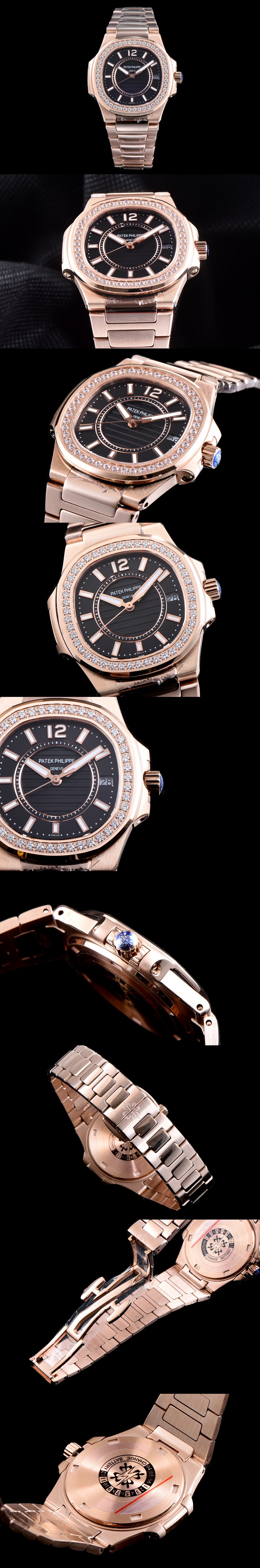 파텍필립 여성용 노틸러스-9 쿼츠 70101R-010